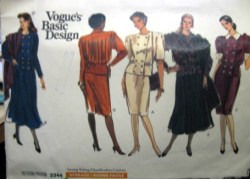 2344 2 BREASTED PEPLUM TOP, STRT-A-SKIRT LENGTHS PATTERN 6-16